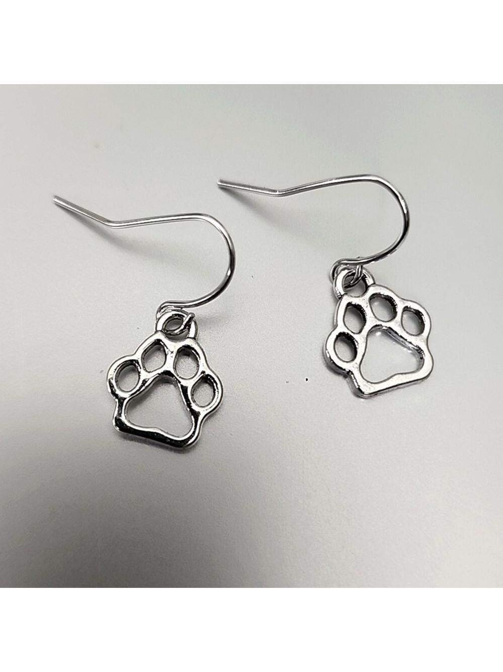 PAW Print Earrings 925 posts Adorable for a Pet Lover  Tibetan charms